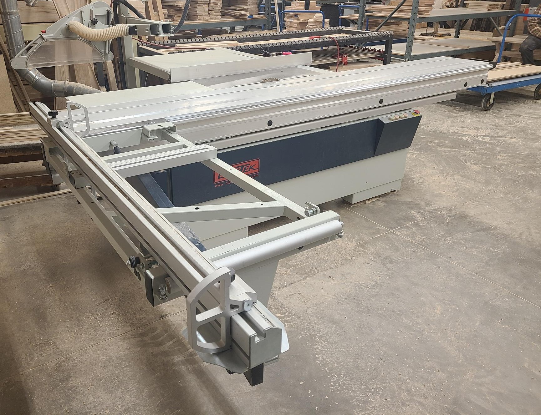 Cantek 405AE 10 ft programmable sliding table saw, 